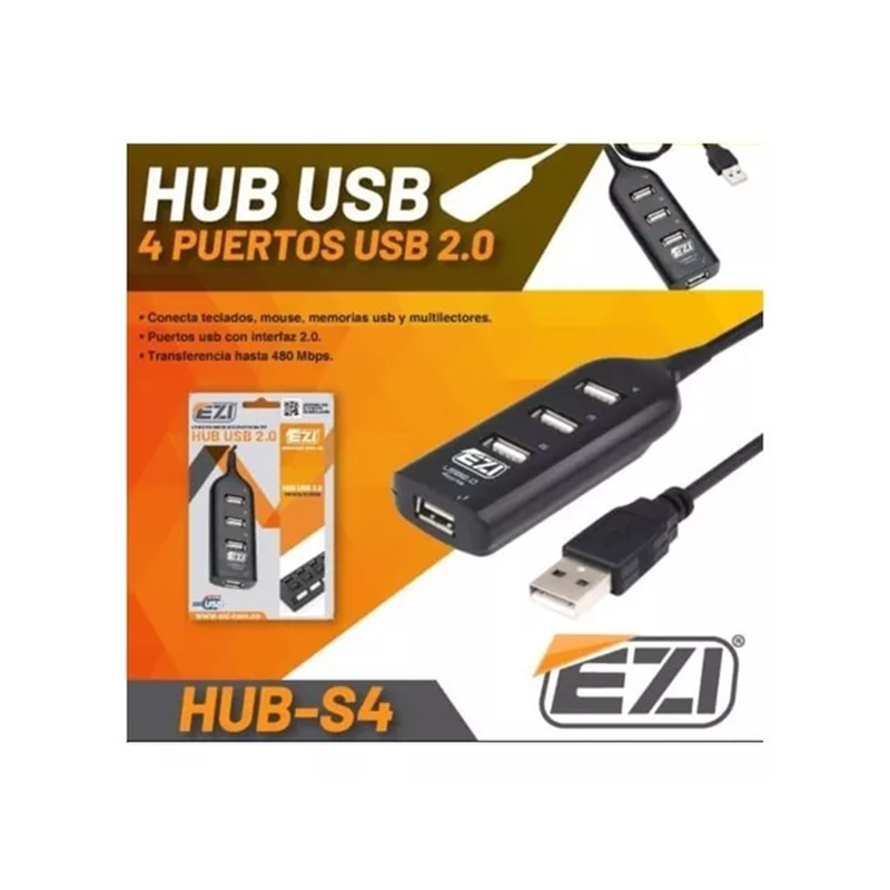 Multiplicador Hub Usb 4 Puertos Usb 2.0 480 Mbps