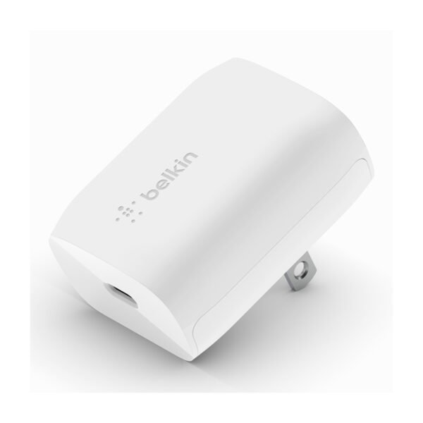 Adaptador Cargador de Pared BELKIN USB-C 20W Blanco