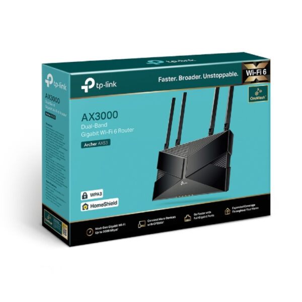 ROUTER TP LINK INALAM ARCHER AX 53 AX 3000