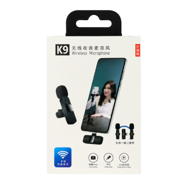 MICROFONO JALTECH K9 SET  X 2 INALAMBRICO CELULAR