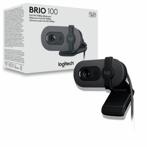 CAMARA WEB LOGITECH BRIO 100 FHD NEGRA