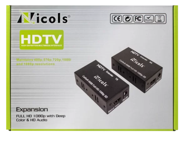 EXTENDER NICOLS HDMI 60 METROS RJ45