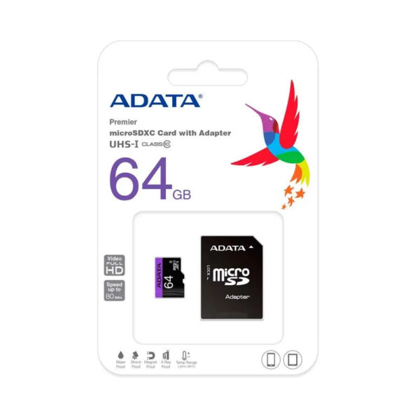 MEMORIA MICRO SD ADATA 64 GB C10