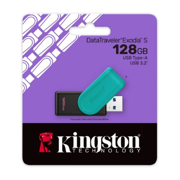MEMORIA USB KINGSTON 128 GB  AZUL